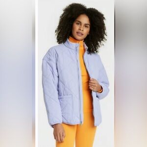 NWT Target All In Motion Light Weight Puffer Women's Lavender Quilted Jacket XS